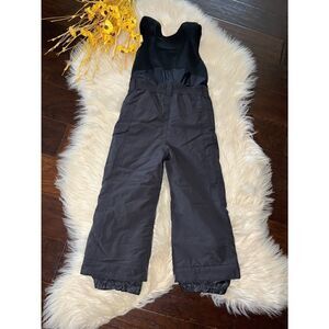 Mountain tek youth Trail black snow bib sz 5